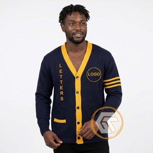 Pull-over d'hiver pour homme en acrylique brodé, col en V, manches longues, anti-boulochage, séchage rapide, de haute qualité, GREEK TREASURES Phi - Product Image 2