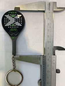 Llavero de raqueta de tenis/pádel de PVC blando 3D/2D con relieve y grabado, regalo promocional, llavero de silicona. - Product Image 6