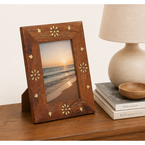 Fancy Brass Inlay Wooden <b>Frame</b> Floral Wholesale Tabletop <b>Wood</b> <b>Frame</b> for Home Decor Bulk Supplier <b>Picture</b> <b>Frame</b> Custom Sizes - Product Image 4