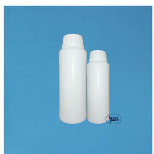 Tapa de rosca cilíndrica de plástico PE/PP con anillo antifugas e impresión de calcomanía para envasado de productos químicos, modelo APS - Product Image 1
