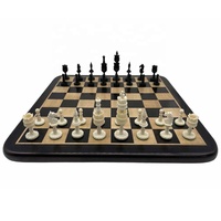 Échiquier en bois fabriqué à la main de haute qualité jeu d'échecs en bois fait à la main pièces d'échecs en bois avec mallette de rangement au prix de gros