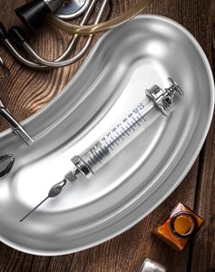 Bandeja renal profesional de 8 pulgadas, cuenco para vómitos con forma de riñón, cuenco para vómitos reutilizable de metal, plato renal de metal, aprobado por ISO - Product Image 5