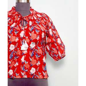 Robes décontractées pour femmes, 100% coton respirant, style streetwear, bureau, mini, manches 3/4, col rond, imprimé floral, moderne, ample, naturel - Product Image 2