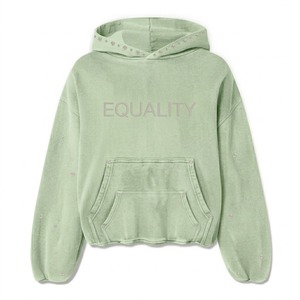 Sudadera con Capucha de Alta Calidad, Personalizada, con Lavado Ácido y Pedrería, para Hombre, Estilo Vintage, de Felpa Gruesa, Directo de Fábrica - Product Image 5