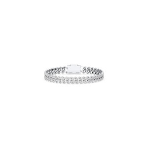 REYES – Bracelet en or jaune 14 carats scintillant avec moissanite de 6,02 carats, chaîne cubaine, fermoir en forme de boîte, pour femmes, certifié GRA, bijoux fins - Product Image 6