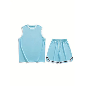 Maillot et short de basket-ball personnalisés, kit d'équipe double couche avec étiquette privée, production en gros par usine OEM - Product Image 1