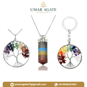 Llavero del Árbol de la Vida con 7 Chakras, Llavero de Cristal con Piedras Preciosas Naturales, Regalo Espiritual, Venta al por Mayor - Product Image 5