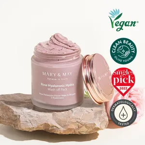 MARY&MAY 125g Rose Hyaluronic Hydra Wash off Pack High Quality Facial Masks - Product Image 1