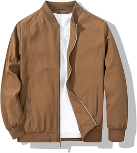 Blousons Bomber Homme Automne – Veste Décontractée en Polaire Épaisse et Chaude Coupe-Vent pour Hommes - Product Image 2