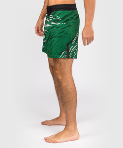 Shorts de sport légers en polyester à imprimé tropical vert, respirants, pour l'entraînement estival, pour hommes et femmes - Product Image 3