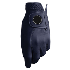 DARIB IMPEX GEF024011 Golf Glove Goatskin Leather Breathable Non-Slip Full Finger Pull-On Adjustable Wrist <b>Strap</b> Embossed Unisex - Product Image 3