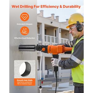 Jeu de 6 forets à noyau de haute précision de 1/2/3/4/5/6 pouces de diamètre pour maçonnerie et béton, profondeur de perçage de 14 pouces, 1-1/4 In-7 - Product Image 4