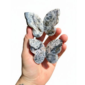 Papillon volant en cristal d'opale dendritique de haute qualité, pierre de guérison, ailes sculptées en 3D, décoration intérieure, grossiste - Product Image 6