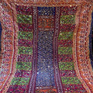 2025 Beautiful Hand <b>Embroidered</b> Ethnic Indian Clothing Multi-Colored Fashion <b>Shawl</b> Dupatta for Pakistani Salwar Kameez Suit - Product Image 5