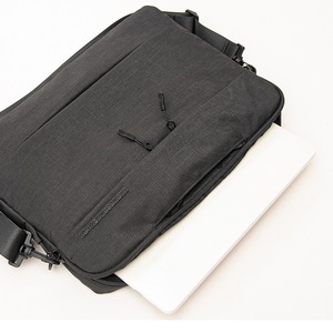 Bolso para portátil de cuero negro, bolso de hombro de gran capacidad, maletín multicompartimentos, bolso de negocios. - Product Image 5