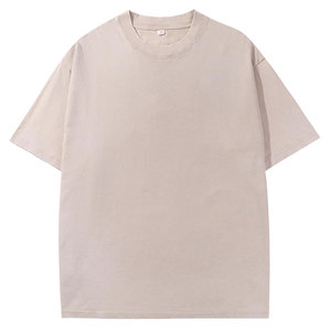 T-shirt délavé au soleil pour usage quotidien, en tissu léger, coupe décontractée - Product Image 1