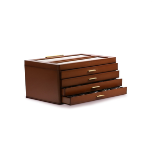 Caja de Madera para Colección de Relojes - Organizador de Almacenamiento y Exhibición de Relojes de Pulsera con Múltiples Ranuras - Product Image 1
