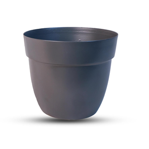 Ensemble de 2 jardinières en métal bleu avec supports en fer, pots à plantes surélevés modernes pour la décoration contemporaine de la maison, jardin d'intérieur - Product Image 4