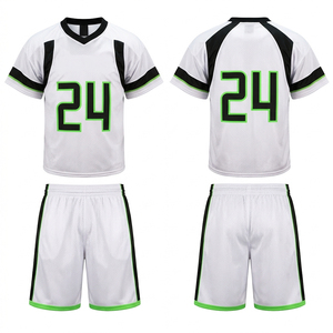 Uniforme de Lacrosse de Poliéster con Impresión por Transferencia de Calor Personalizada, Logotipo Bordado Personalizado, Número y Nombre - Product Image 1