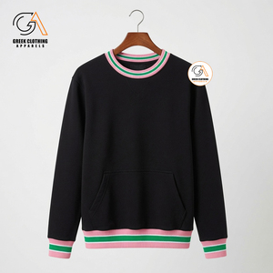 เสื้อสเวตเชิ้ตคอกลมสีชมพูเขียวสำหรับผู้หญิง ยี่ห้ออัลฟ่า คาปากรีก ทรงปกติ ผ้าฟลีซ เป็นมิตรกับสิ่งแวดล้อม ระบายอากาศได้ดี สวมใส่สบาย - Product Image 3