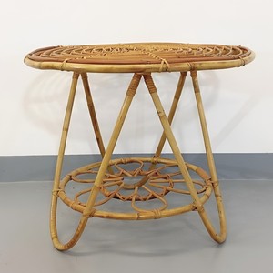 Mesas de estilo moderno hechas de ratán natural, mesa de centro de lujo, fabricante de muebles ecológicos - Product Image 1