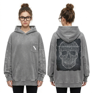 Retro 80s Peach Crop Hoodie Shiny Mirror Ball Skull Print <b>Roller</b> Skate Graphic Rhinestone Detail Women Streetwear Sweatshirt - Product Image 6