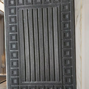 Tapis de porte décoratif en caoutchouc naturel, écologique, toutes saisons, antidérapant, design Art Déco, haute qualité, idéal pour l'extérieur - Product Image 4