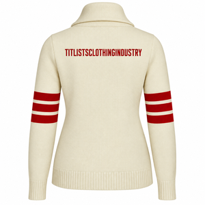 Ajoutez vos pulls à col châle personnalisés de haute qualité, avec logos d'universités, en tricot, ou des cardigans. - Product Image 3