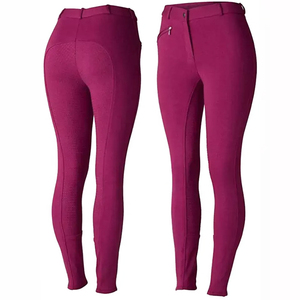 Women's Equestrian <b>Riding</b> Breeches Breathable Polyester Spandex Stretch Fabric Durable Comfortable Regular Fit Custom Colors - Product Image 6