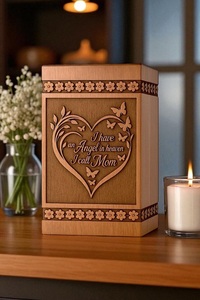 Custom Engraved Rosewood Cremation Urn Handcrafted American Style Eco-Friendly Durable <b>Memorial</b> <b>Box</b> with Personalized Options - Product Image 4