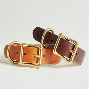 Collar de perro de cuero auténtico Extra ancho resistente fuerte, hardware ajustable, accesorios personalizados para perros, collar para mascotas, precio al por mayor - Product Image 4