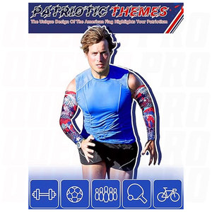 Manchons de protection solaire UV rafraîchissants antidérapants à compression pour le sport, en polyester, pour le cyclisme, avec transfert thermique personnalisé - Product Image 4
