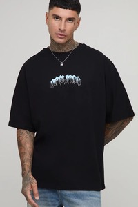 เสื้อยืดทรงบ็อกซี่ แขนสั้น พิมพ์ลาย สไตล์ลำลอง สตรีทแวร์ ผ้าฝ้าย ทรงหลวม โอเวอร์ไซส์ สำหรับผู้ชาย - Product Image 6