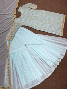 Dernier modèle de Salwar Kameez indien pakistanais de créateur, imprimé numérique, avec logo personnalisé, pour mariage et fêtes, pour adultes, à prix réduit - Product Image 6