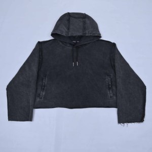 เสื้อฮู้ดแฟชั่นคุณภาพสูงแบบสั่งตัดเย็บสำหรับผู้หญิง ขายส่ง ผ้าคอตตอนหนานุ่มถักทออย่างดี เหมาะสำหรับสวมใส่สไตล์สตรีทแวร์ - Product Image 6