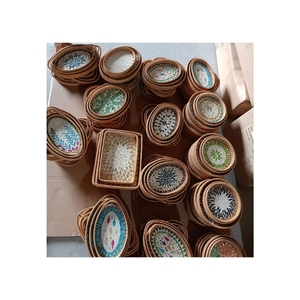 ENVÍO RÁPIDO: Bolsa de Ratán con Acabado Impecable para una Rápida Organización de Eventos y una Aportación Estética Deliciosa para Uso Artístico en Zonas de Comida Tradicionales - Product Image 4