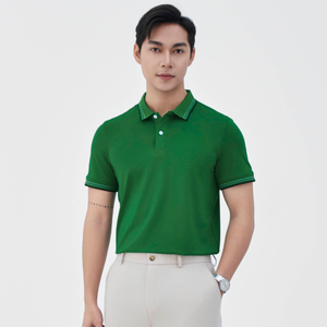 เสื้อโปโลของผู้ชายคุณภาพพรีเมี่ยมเสื้อยืด95% ผ้าคอตตอน5% ผ้าสแปนเด็กซ์บล็อกสีข้าง260gsm ดีไซน์ทันสมัยจัดส่งรวดเร็ว - Product Image 2