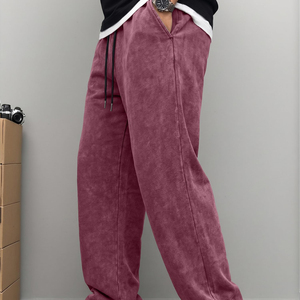 Best Quality Breathable Custom Color And Size <b>Men</b> Acid Wash <b>Trouser</b> New Fashion Hot Sale Streetwear <b>Men</b> Acid Wash <b>Trousers</b> - Product Image 4