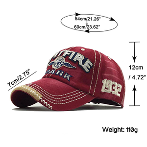 Custom Embroidery Logo Sporty Waterproof 6 Panel Adjustable Metal Buckle Polyester <b>Baseball</b> <b>Cap</b> Wholesale for Unisex Adults - Product Image 2