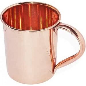 Mug en cuivre traditionnel pour boire, adapté au stockage de l'eau, à l'utilisation ayurvédique, aux boissons détox et à l'hydratation quotidienne - Product Image 6