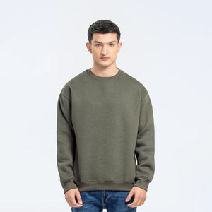 Suéter de Cuello Redondo para Hombre, 100% Algodón, Bloques de Color, Corte Regular, Manga Larga, Resistente al Viento y Transpirable - Product Image 2