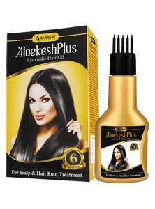Aceite capilar ayurvédico IHO Aloekesh con extracto de hierbas que controla la caída excesiva del cabello, nutre el cuero cabelludo, previene la caspa y promueve el bienestar natural. - Product Image 6