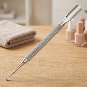 Outil de suppression des callosités double face en acier inoxydable avec embout cuillère et gouge pour le soin des ongles - Product Image 4
