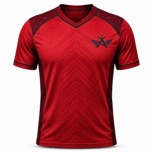 Maillot de football respirant en polyester léger, séchage rapide, évacuation de l'humidité, tissu flexible pour le sport - Product Image 1