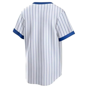 Maillot de baseball personnalisé sublimé en gros, nouveau, en maille, col en V, pull ou chemise d'entraînement à boutons intégraux, uniforme d'équipe, vêtements de sport pour hommes - Product Image 2