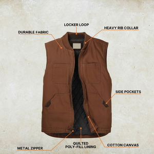 Lightweight Men Canvas <b>Vest</b> Thin Breathable Cotton Waistcoat Custom Logo Summer Outdoor Sports Sleeveless <b>Vest</b> For Men - Product Image 6