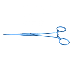 <b>Micro</b> Clamp Straight 30mm long DeBakey Atraumatic jaws Angled Shanks Titanium 4" (10cm) - Product Image 2