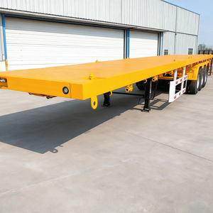 Remolque de Plataforma Plana para Trabajo Pesado, 20 pies/40 pies, para Transporte de Contenedores, Semirremolque para Logística de Carga, Construcción y Exportación, Nuevo - Product Image 1