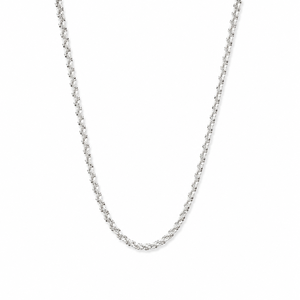 Platinum Plated Link <b>Chain</b> Necklace Twisted <b>Rope</b> High Polish Trendy Women's Jewelry Daily Wear Party Gift Wedding - Product Image 2
