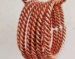 Wholesale Customizable Fashionable <b>Copper</b> <b>Bangle</b> Adjustable Tensor Twisted <b>Bangles</b> with Multiple Laps for Arthritis Pain Relief - Product Image 6